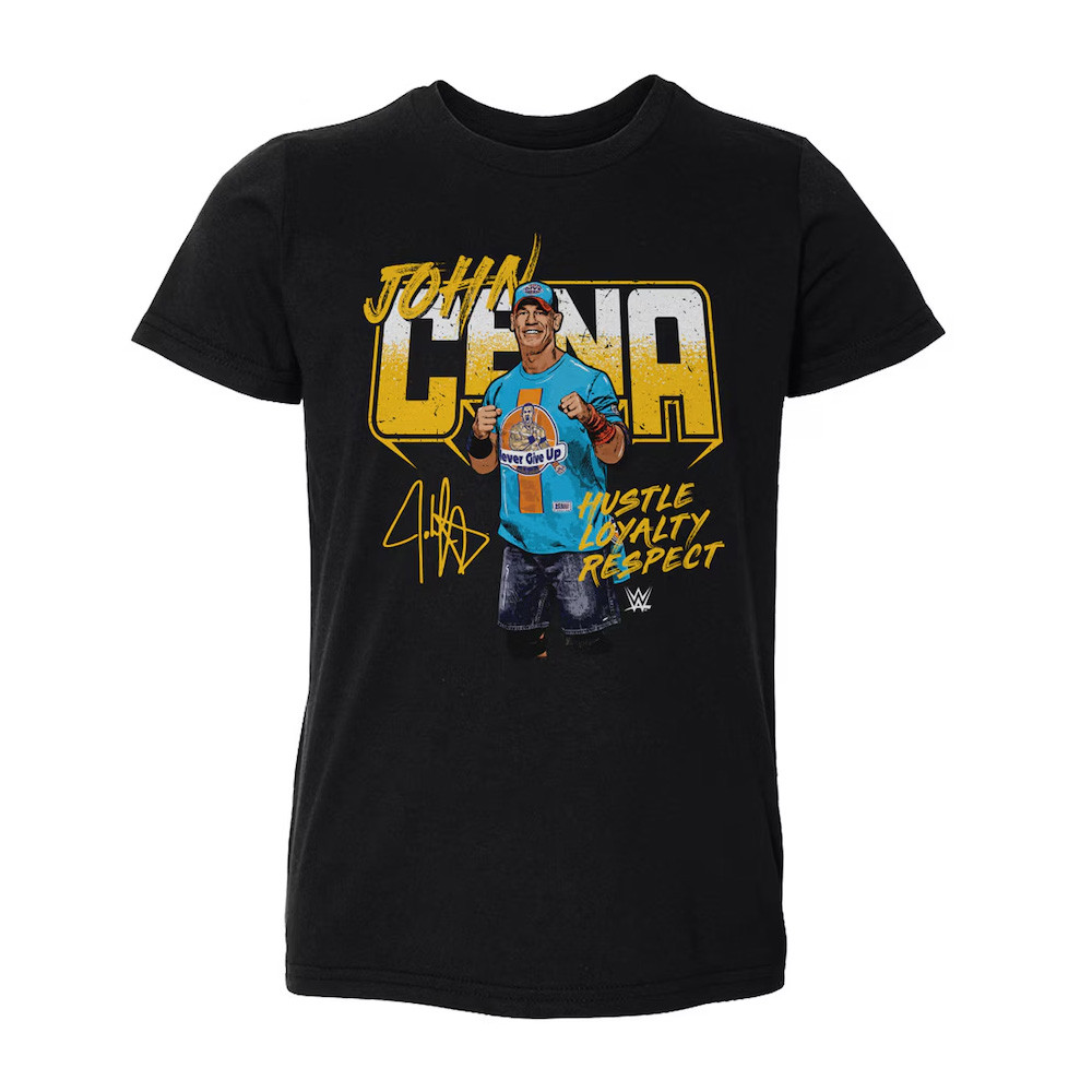 Black John Cena Hustle Loyalty Respect Marker T-Shirt Oregontrailrvpk Shirt