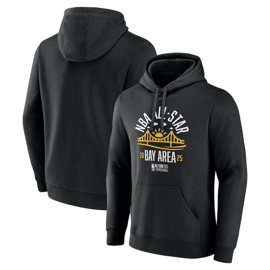 Black NBA All-Star 2025 Game Bay Bridge Hoodie Basketball