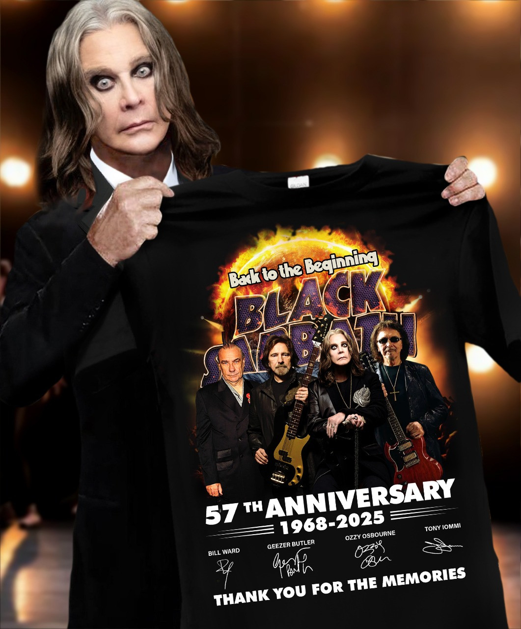 Black Sabbath 57Th Anniversary 1968 2025 Shirt Thank You For The Memories Oregontrailrvpk Shirt