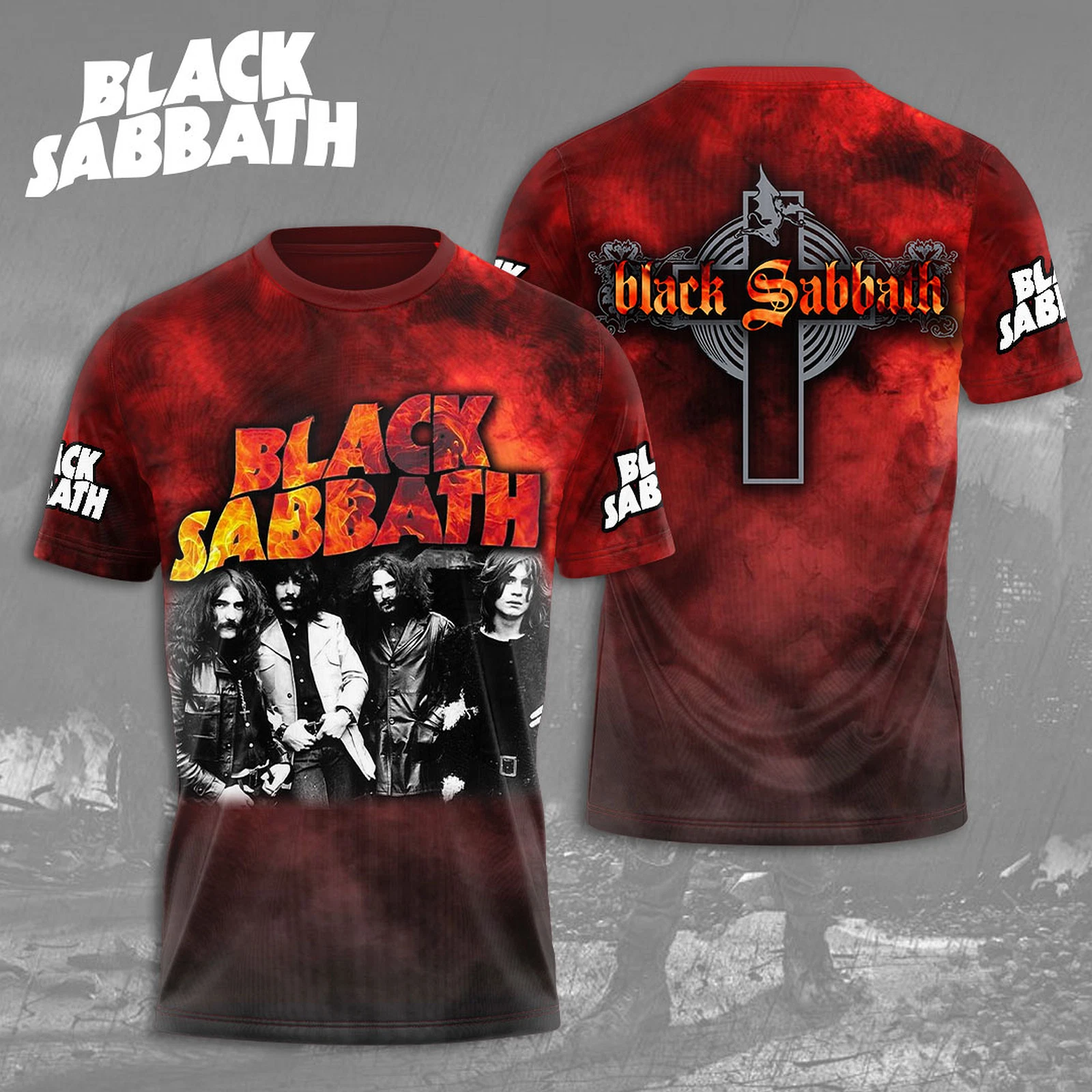 Black Sabbath Album-Inspired 3D T-Shirt Oregontrailrvpk Shirt