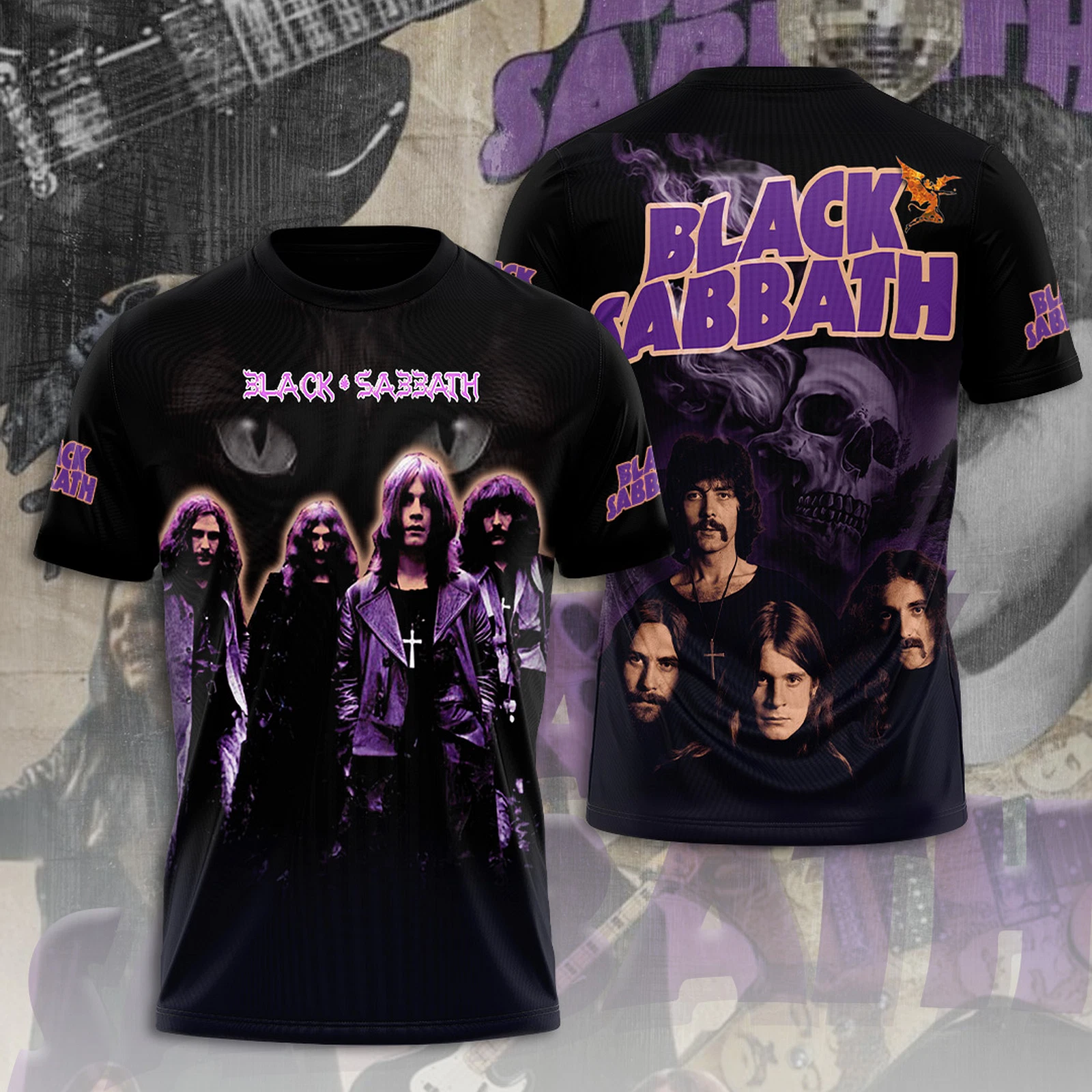Black Sabbath Album-Inspired 3D T-Shirt Ver 1 Oregontrailrvpk Shirt
