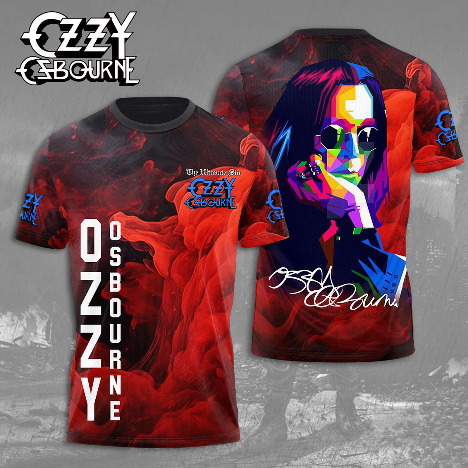 Black Sabbath x Ozzy Osbourne 3D T-Shirt Music Related Gifts For Guys Oregontrailrvpk Shirt