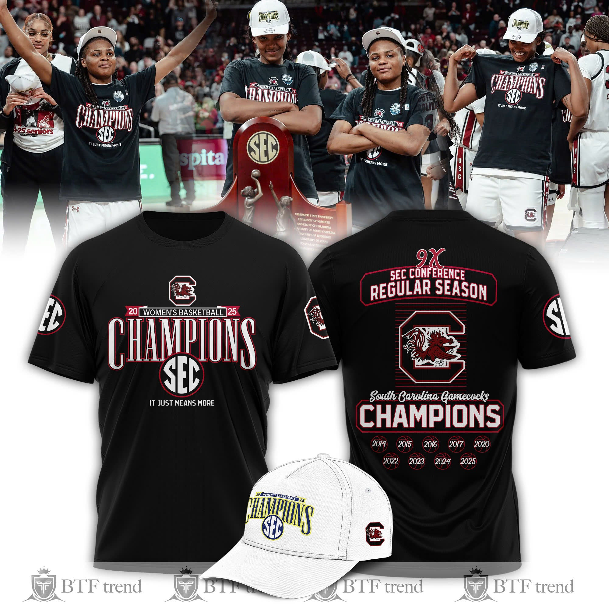 Black South Carolina Gamecocks 2025 T-ShirtEC Women's Basketball Gifts For Football Fan Oregontrailrvpk Shirt