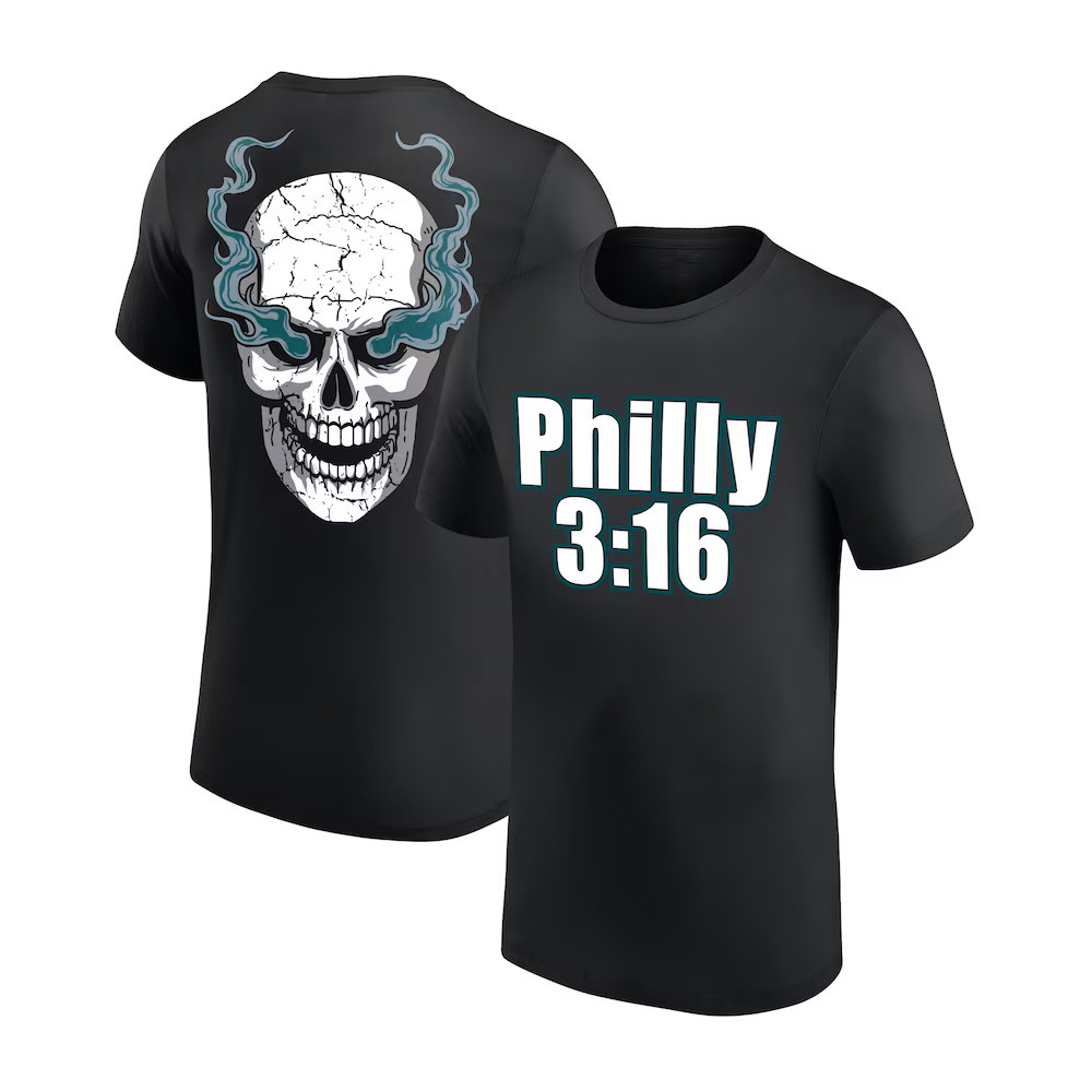 Black Stone Cold Steve Austin Philly 3 16 T-Shirt For Dads Who Have Everything Oregontrailrvpk Shirt