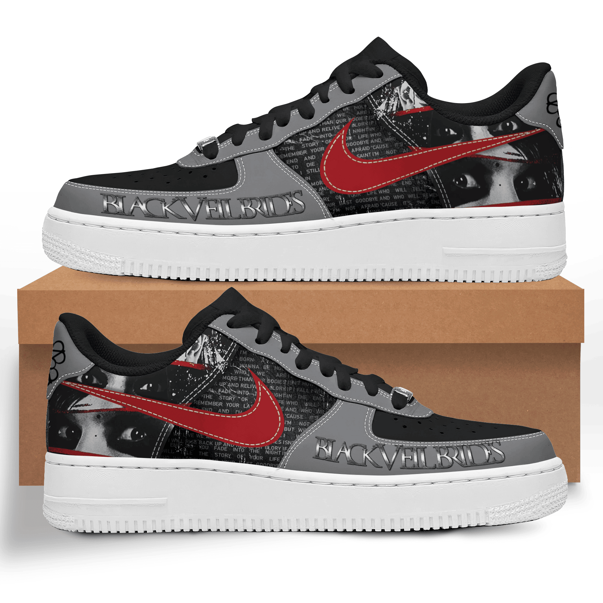 Black Veil Brides Air Low-Top Sneakers Shoes For Men And Women