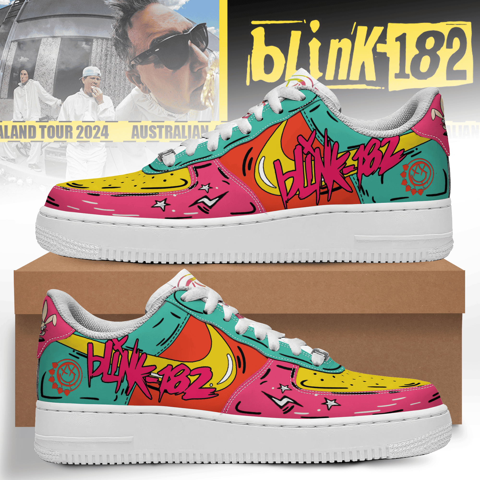 Blink 182 Air Low-Top Sneakers Shoes For Men And Women