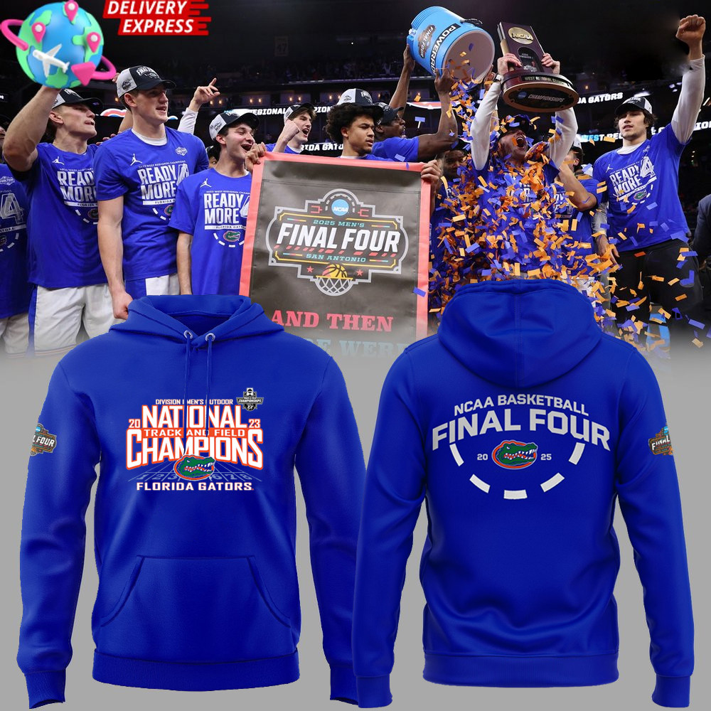 Blue 84 Royal Florida Gators NCAA Men's Outdoor Track And Field National Champions Hoodie