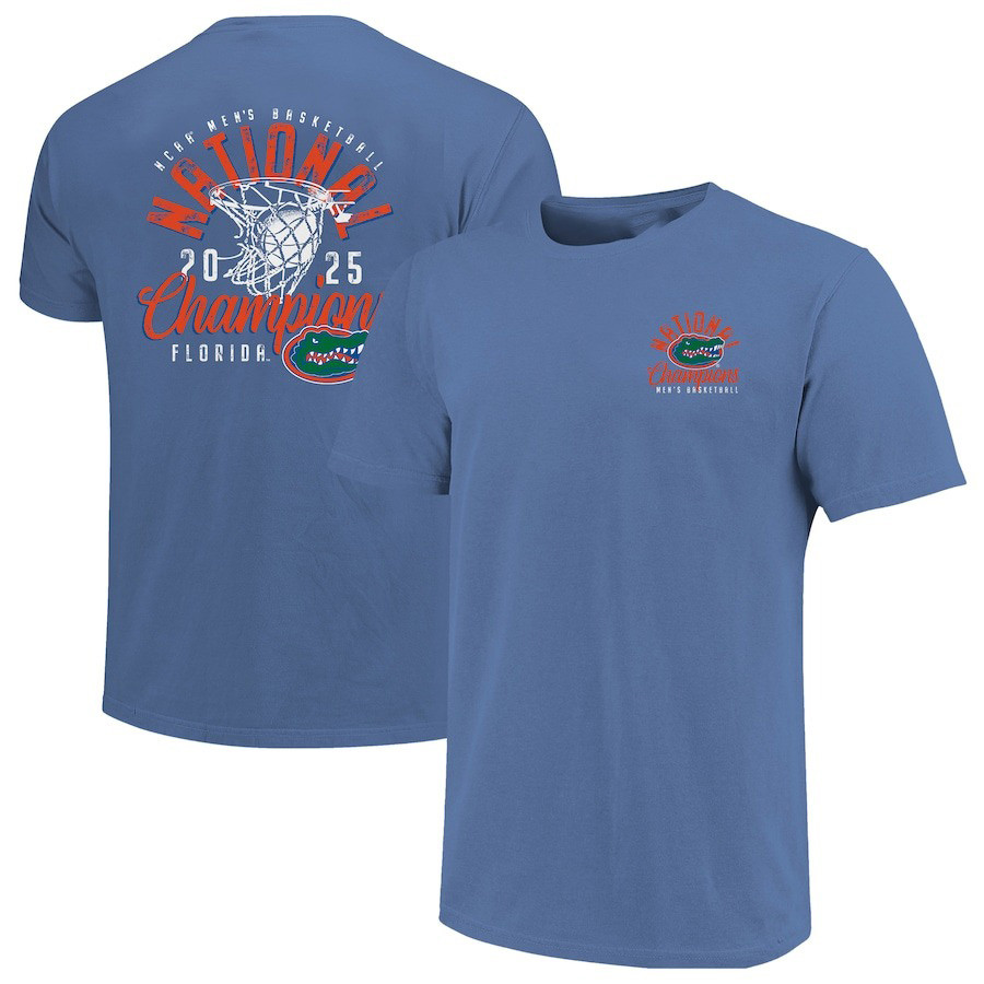 Blue Florida Gators 2025 NCAA Men's Basketball National Champions T-Shirt For Him Oregontrailrvpk Shirt