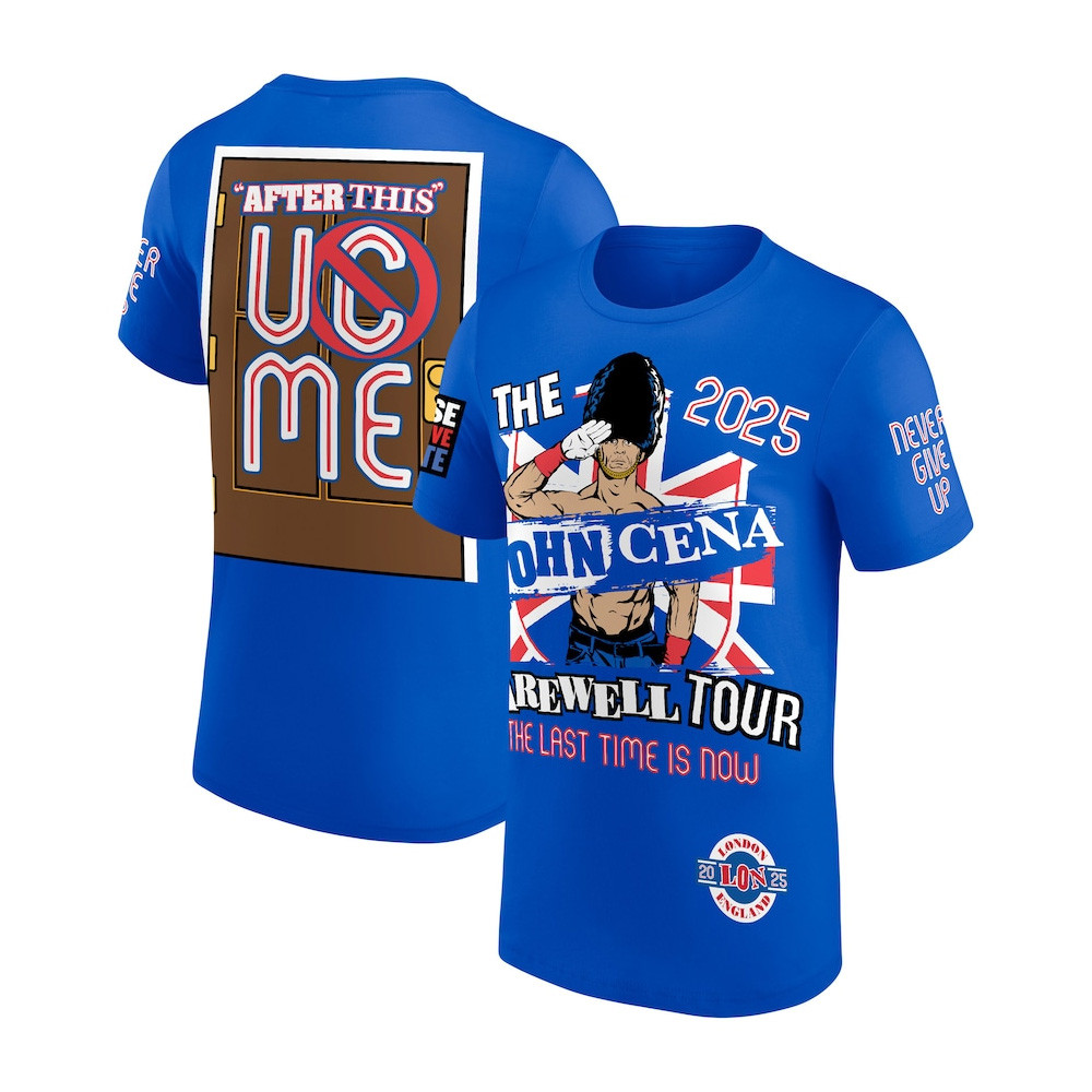 Blue John Cena Farewell Tour 2025 London T-Shirt Good Gifts For Dads Oregontrailrvpk Shirt