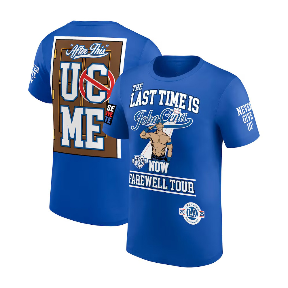 Blue John Cena Farewell Tour 2025 Los Angeles T-Shirtomething Special For Fathers Day Oregontrailrvpk Shirt