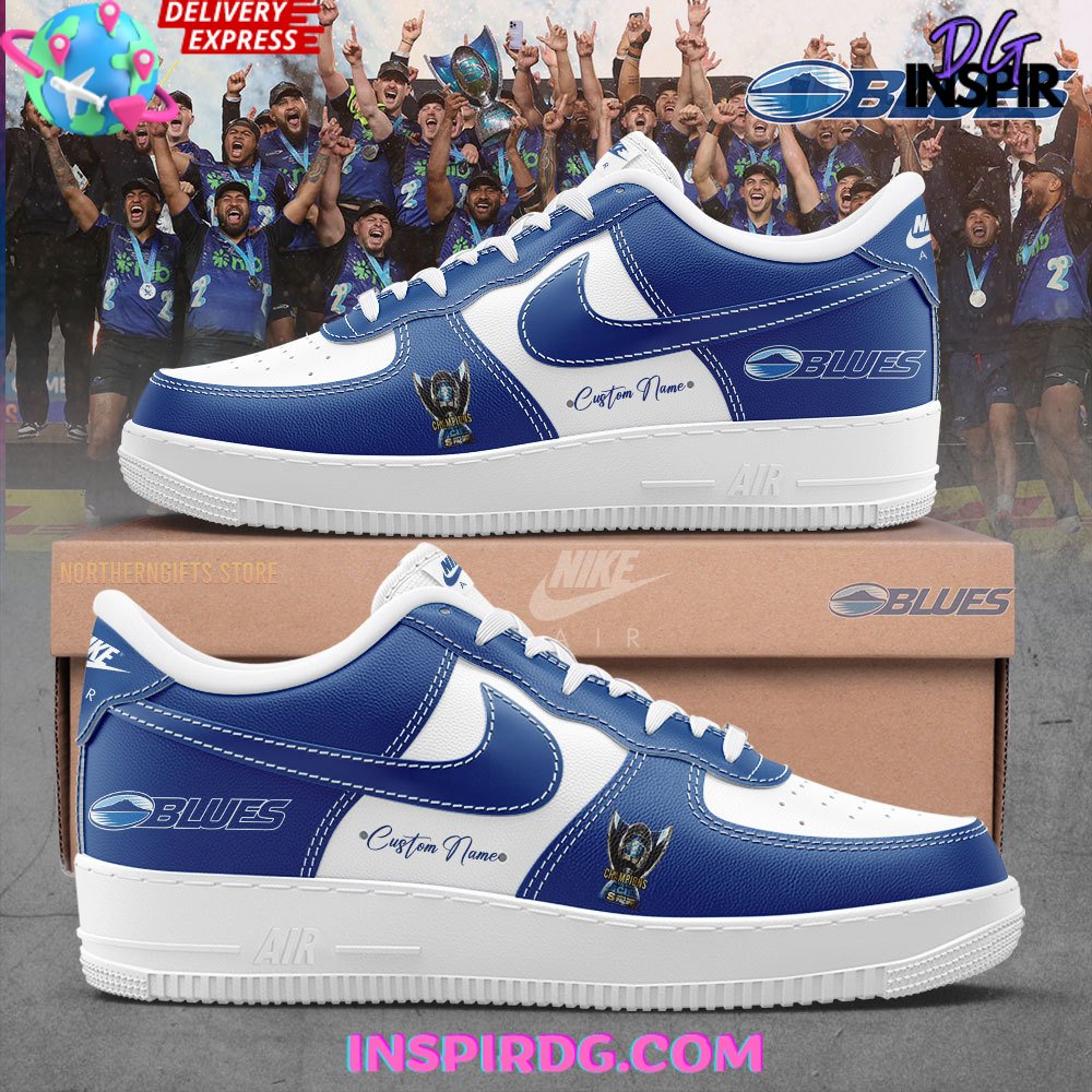 Blues Super Rugby Pacific Champions Custom Air Force 1