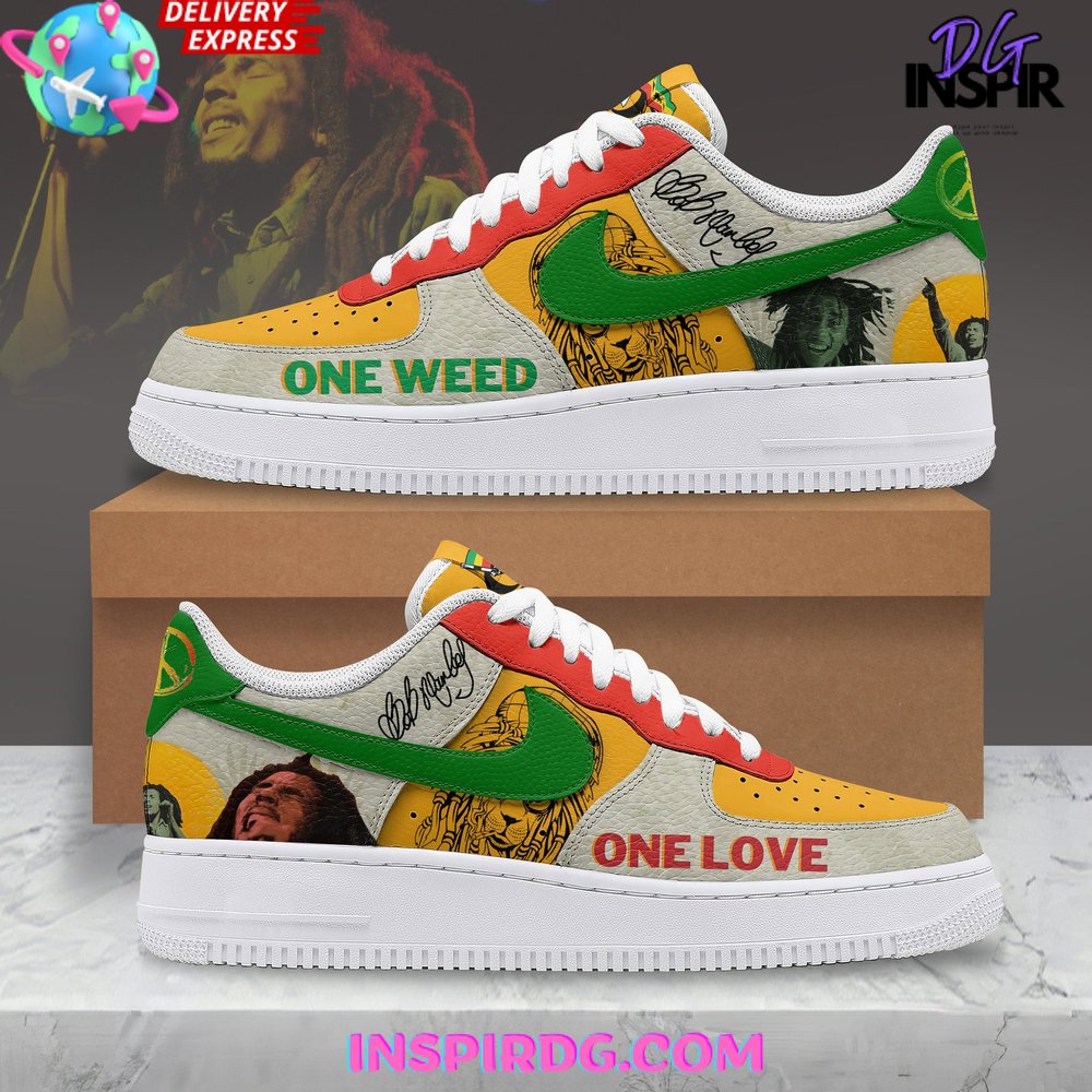 Bob Marley One Weed One Love Air Force 1 Sneaker