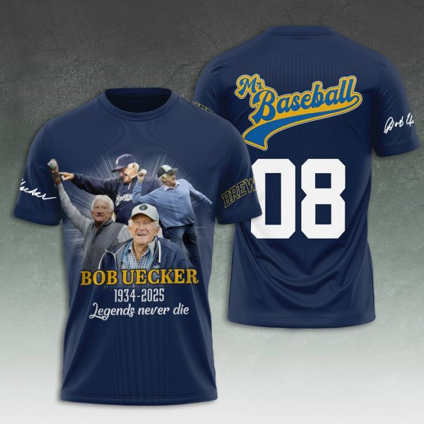 Bob Uecker 1934 2025 Legends Never Die T-Shirt Memorial Oregontrailrvpk Shirt
