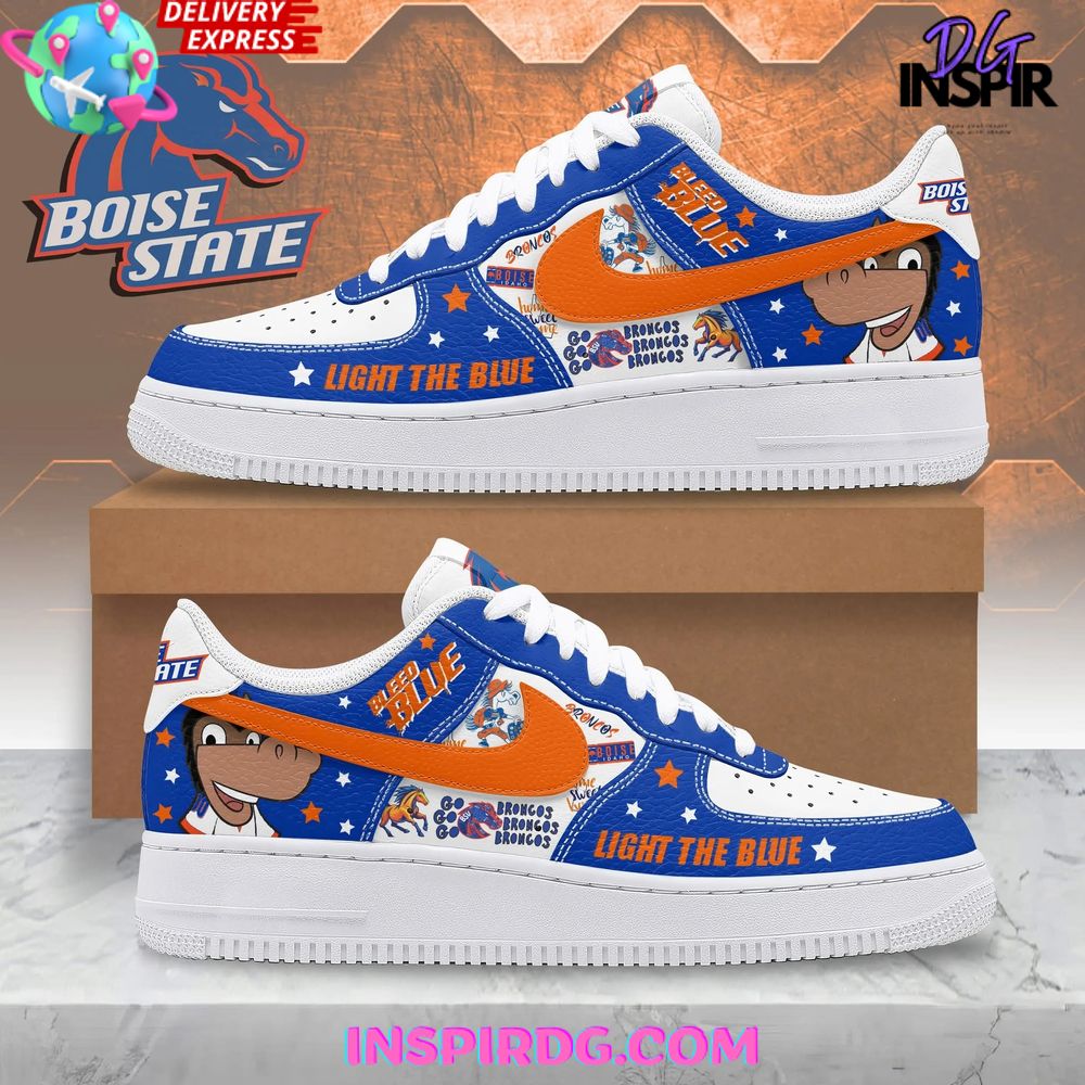 Boise State Broncos Light The Blue Limited Edition Air Force 1