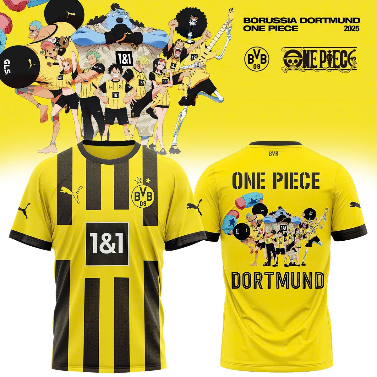 Borussia Dortmund X One Piece T-Shirt Best Gift Ideas For Football Lovers Oregontrailrvpk Shirt