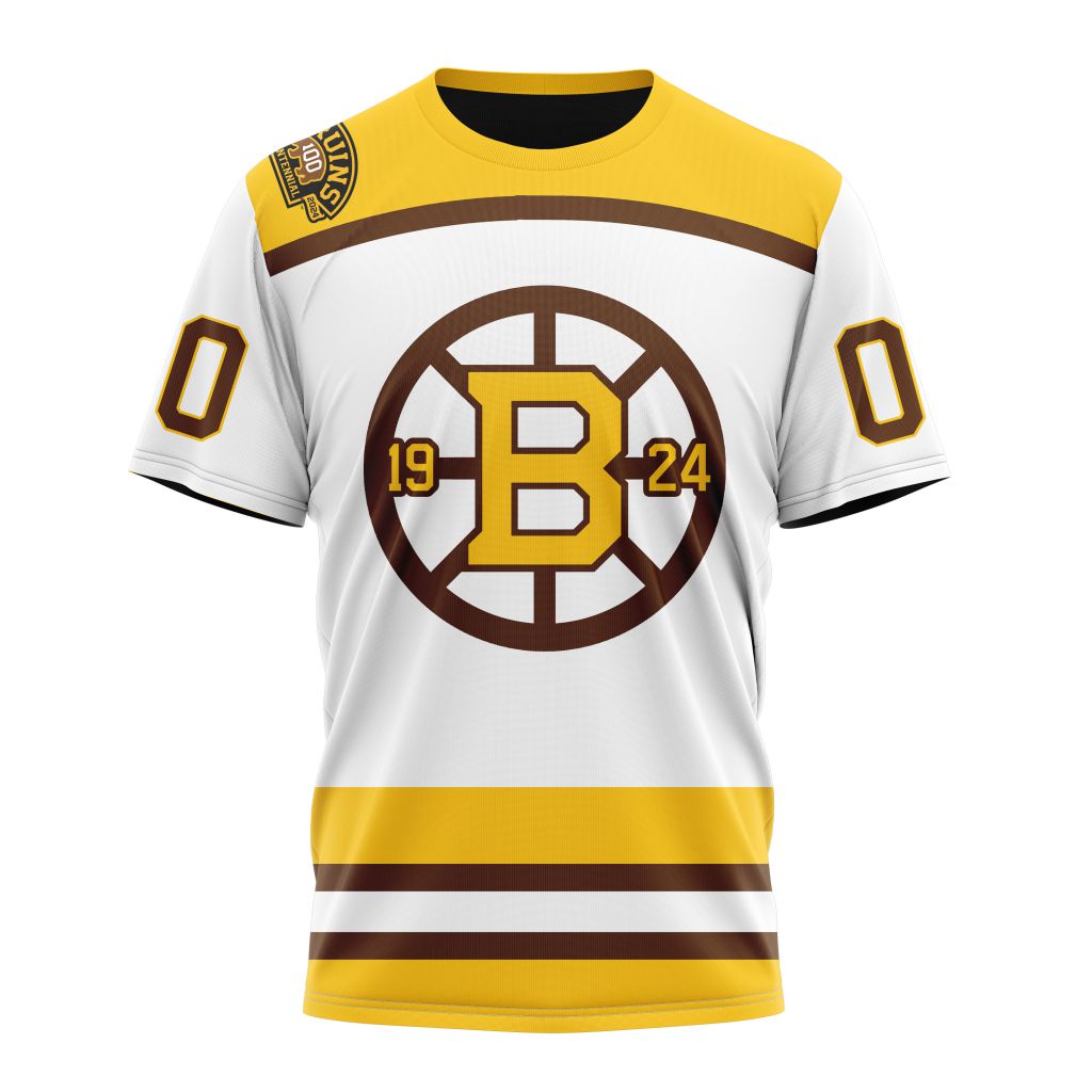 Boston Bruins 2023-2024 Centennial Concept Kits Personalized Name And Number T-Shirt Oregontrailrvpk Shirt