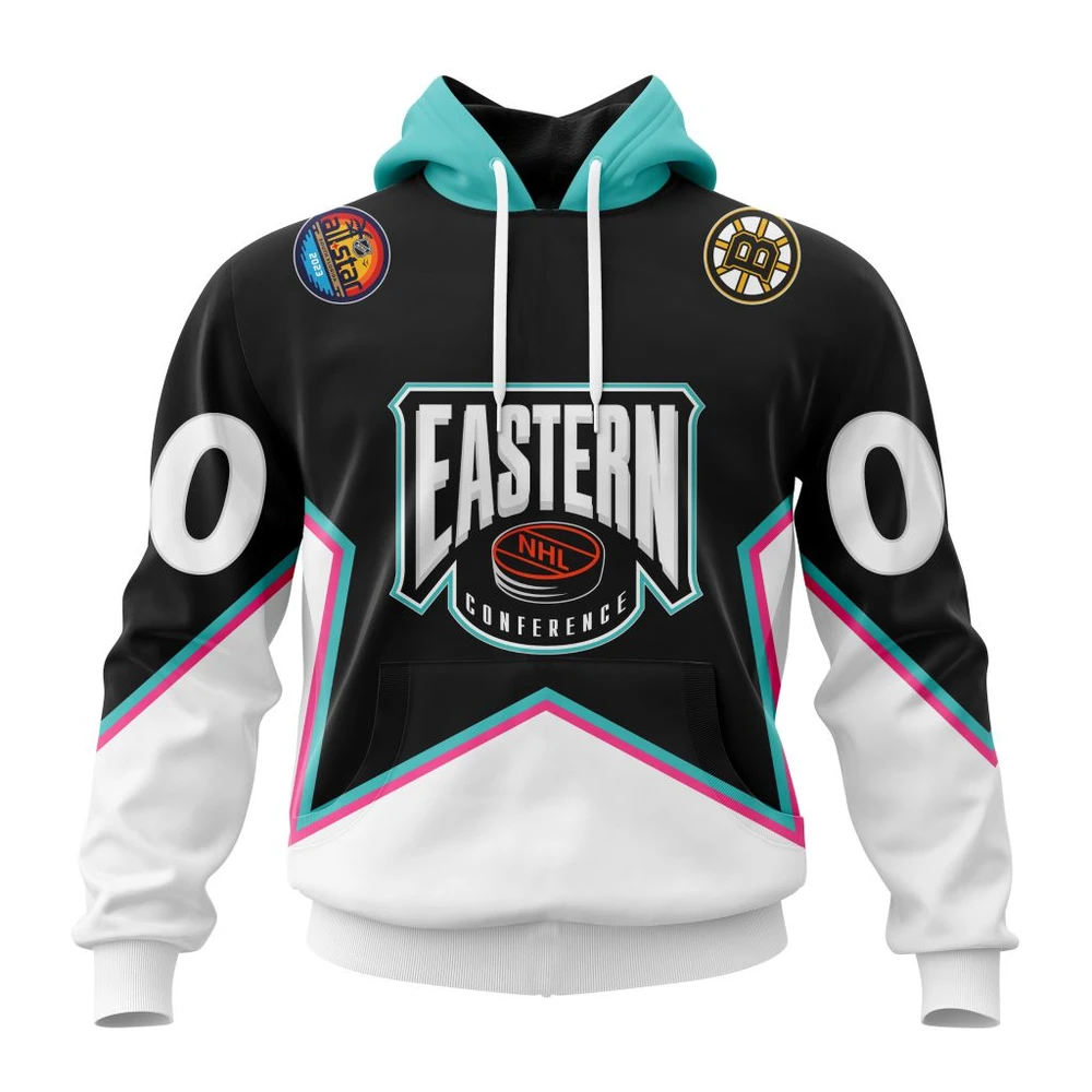 Boston Bruins All-Star Eastern Conference All Over Print Hoodie Style 44822
