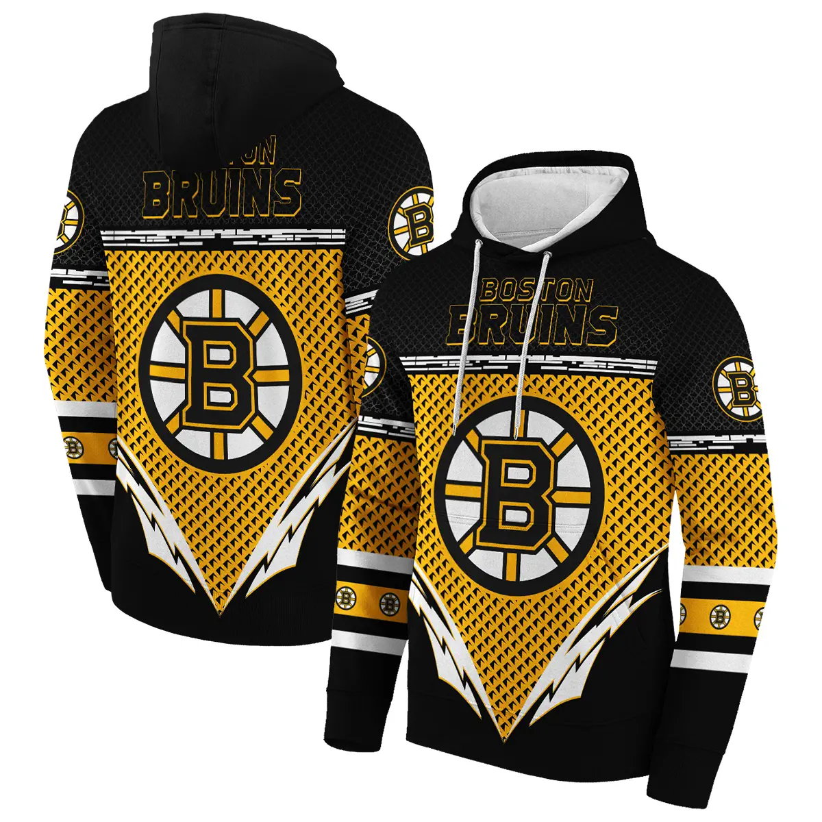 Boston Bruins National Hockey League All Over Print Hoodie Style 26546
