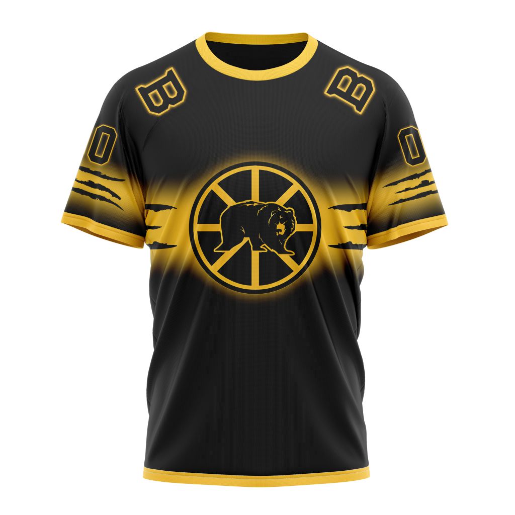 Boston Bruins New Gradient Series Concept Personalized Name And Number T-Shirt Oregontrailrvpk Shirt