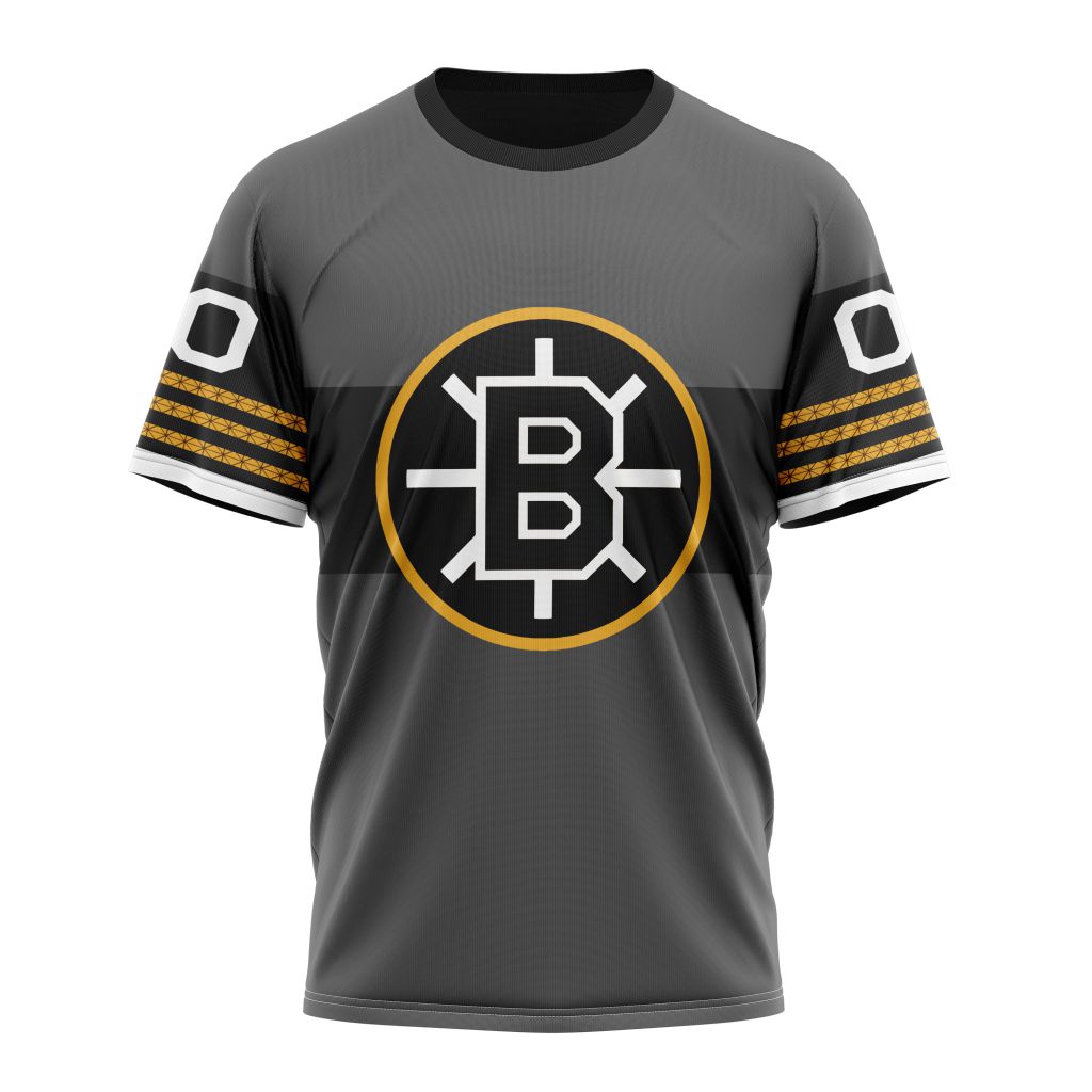 Boston Bruins Personalized Alternate Concepts Kits 01 Personalized Name And Number T-Shirt Oregontrailrvpk Shirt