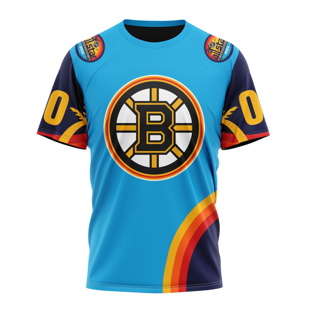 Boston Bruins Special ALL-Star Game Design With Atlantic Ocean Personalized Name And Number T-Shirt Oregontrailrvpk Shirt