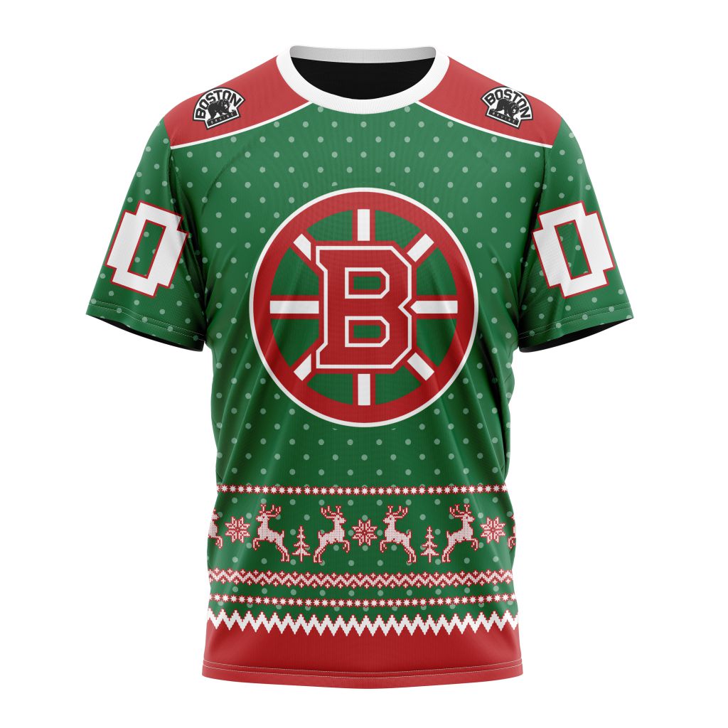 Boston Bruins Special Christmas Apparel Personalized Name And Number T-Shirt Oregontrailrvpk Shirt
