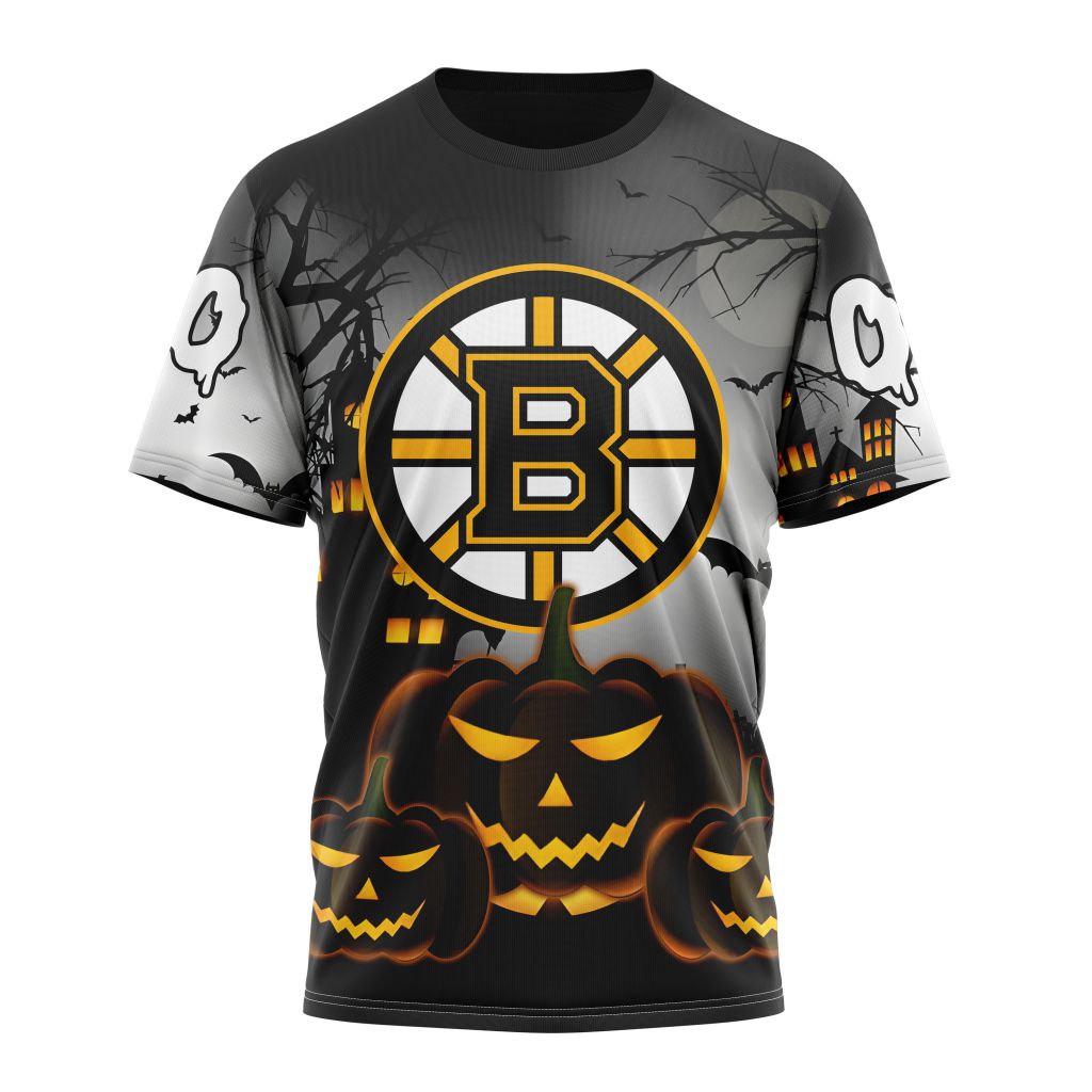 Boston Bruins Special Design For Halloween Personalized Name And Number T-Shirt Oregontrailrvpk Shirt