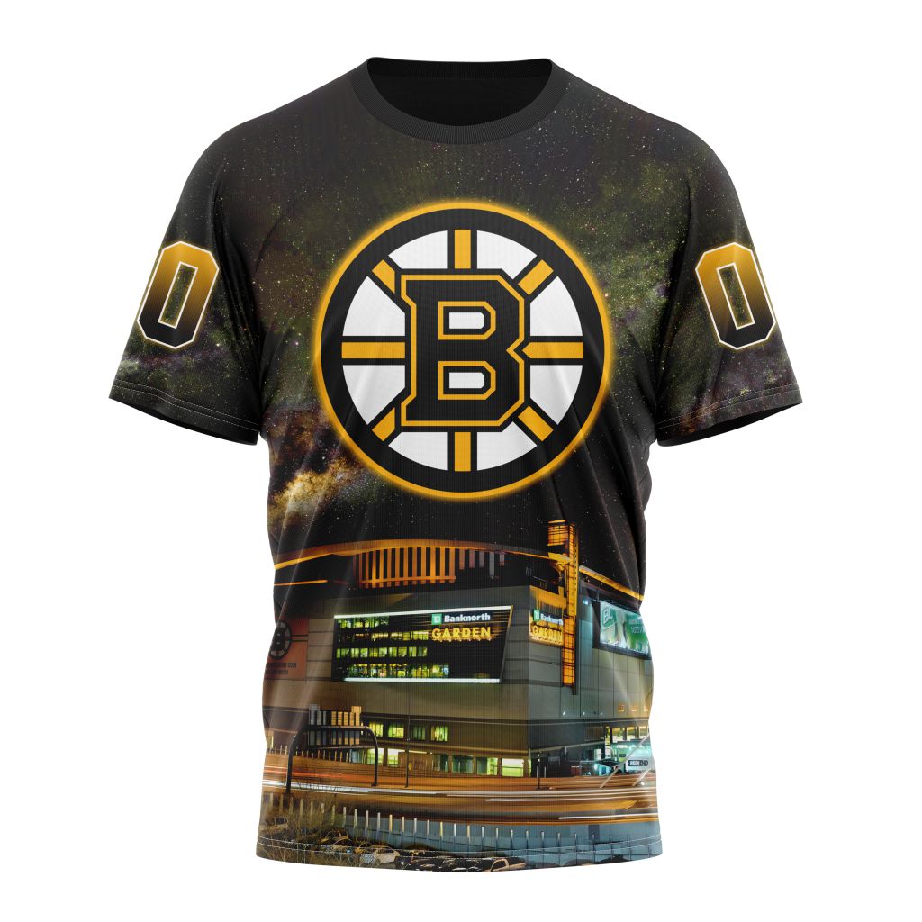 Boston Bruins Special Design With TD Garden 01 Personalized Name And Number T-Shirt Oregontrailrvpk Shirt