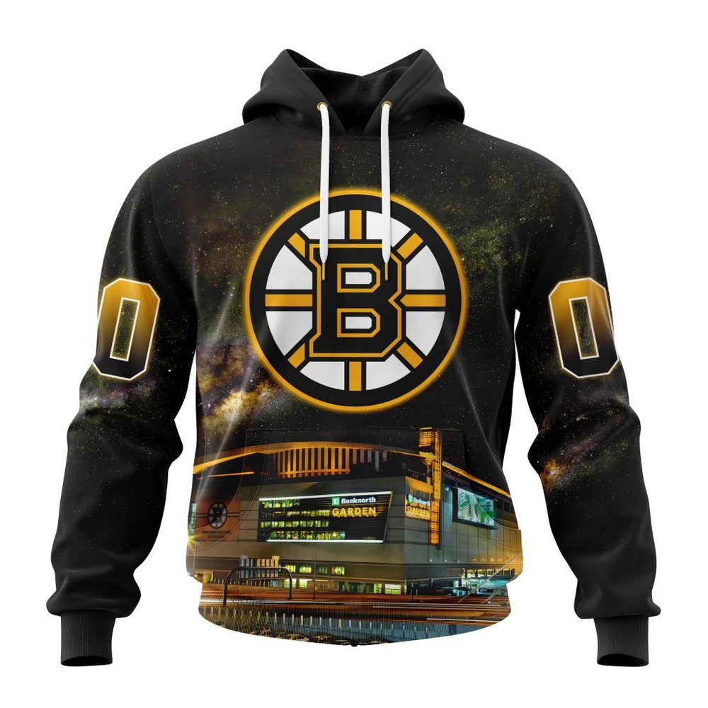 Boston Bruins Special Design With Td Garden All Over Print Hoodie Style 53400