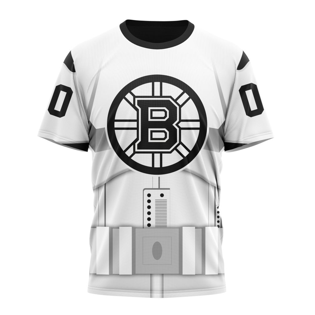 Boston Bruins Special Star Wars Stormtroopers Design Personalized Name And Number T-Shirt Oregontrailrvpk Shirt