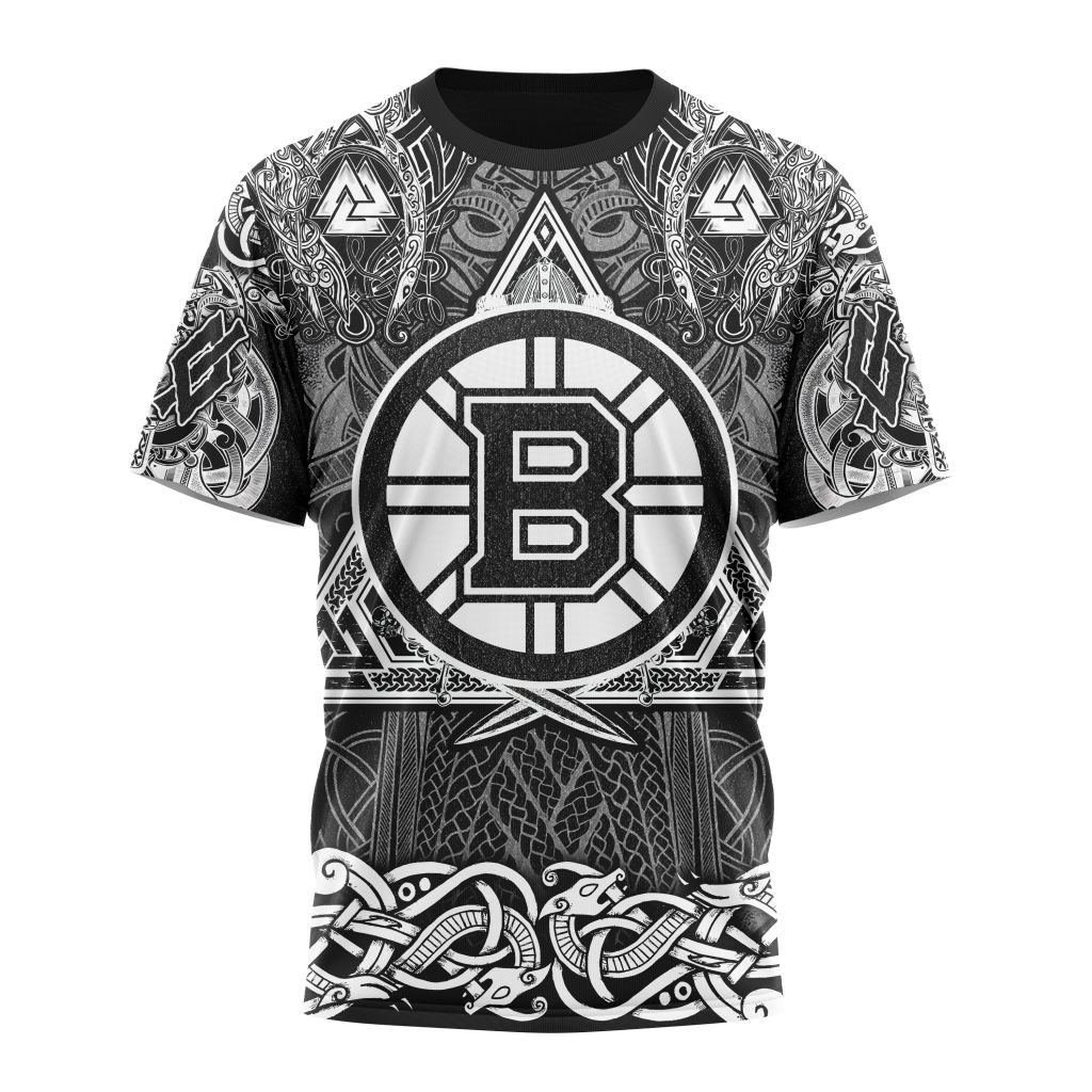 Boston Bruins Special Viking Design 01 Personalized Name And Number T-Shirt Oregontrailrvpk Shirt