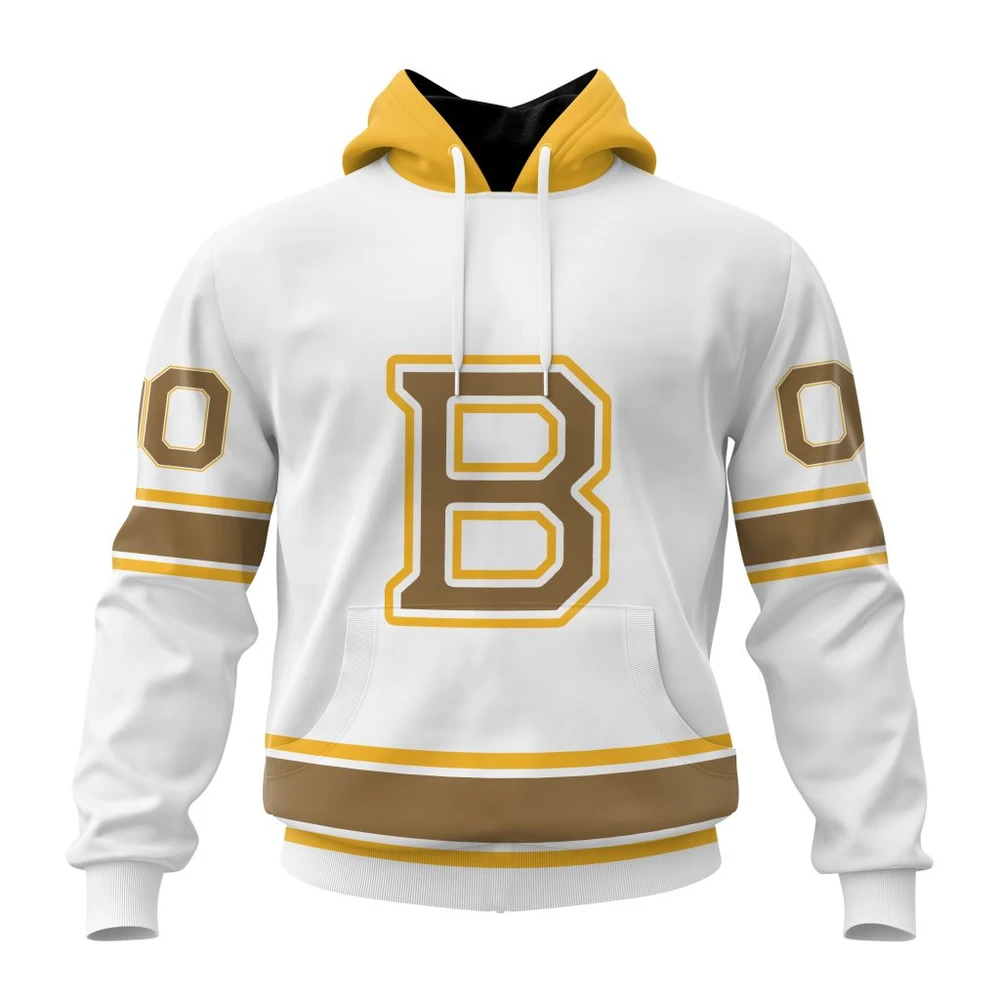 Boston Bruins Special Whiteout Design All Over Print Hoodie Style 78186