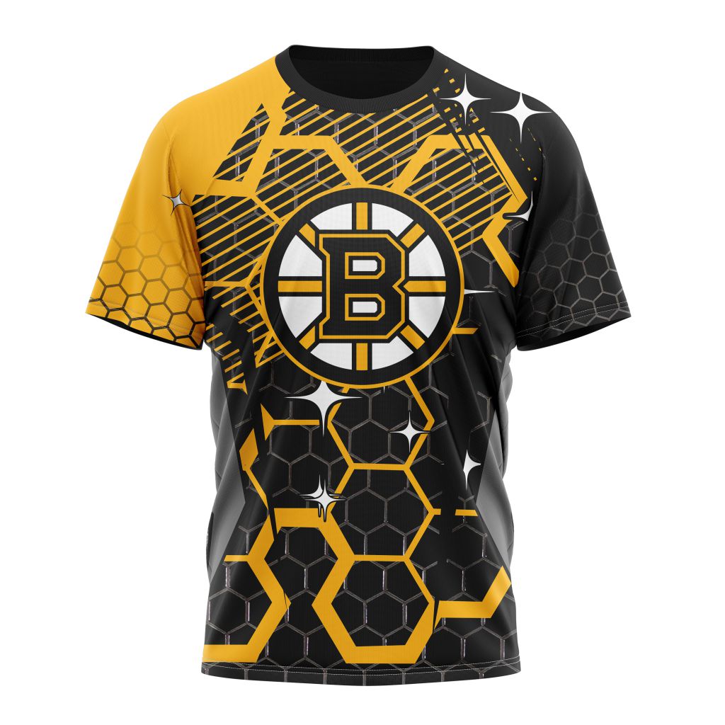 Boston Bruins Specialized Design With MotoCross Syle Personalized Name And Number T-Shirt Oregontrailrvpk Shirt