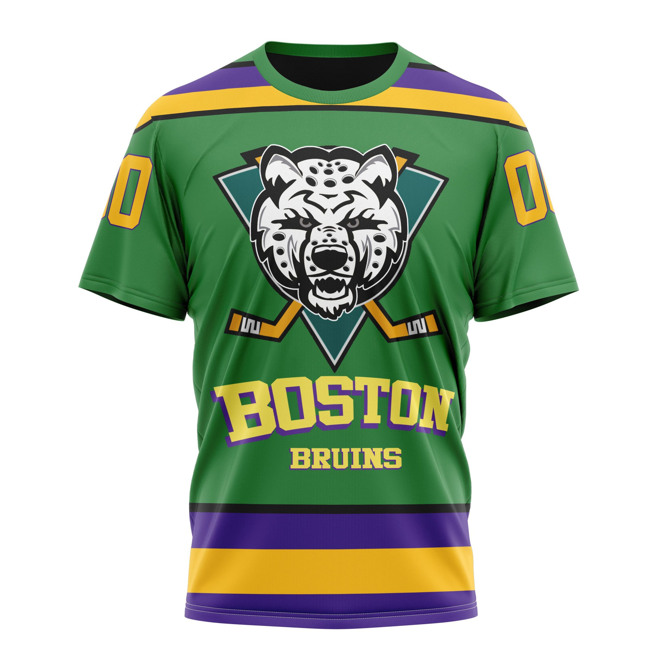 Boston Bruins Specialized Design X The Mighty Ducks Personalized Name And Number T-Shirt Oregontrailrvpk Shirt