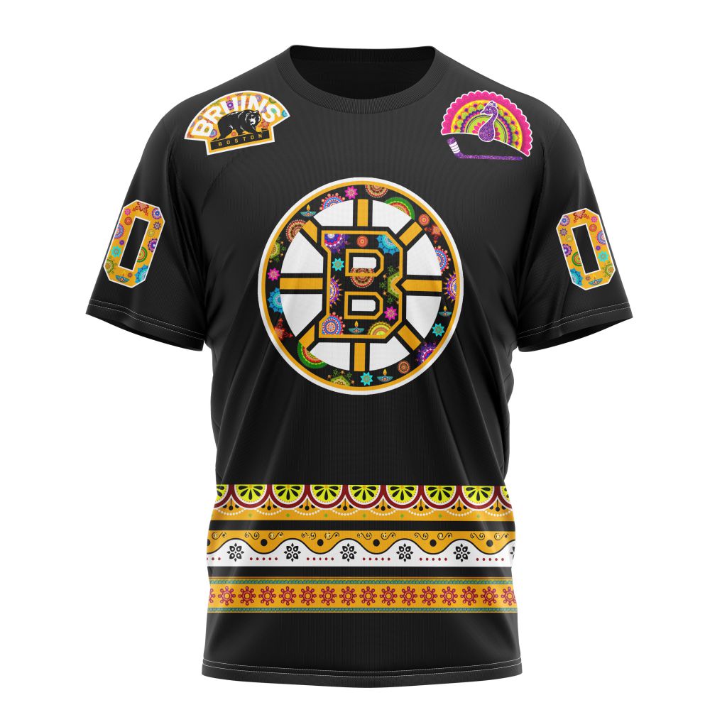 Boston Bruins Specialized Jersey Hockey For All Diwali Festival Personalized Name And Number T-Shirt Oregontrailrvpk Shirt