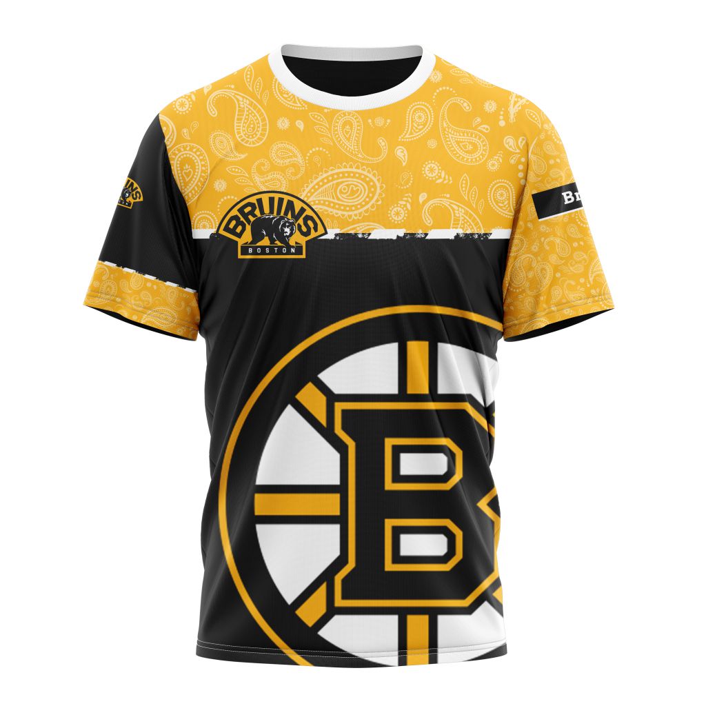Boston Bruins Specialized Jersey Hockey With Paisley Personalized Name And Number T-Shirt Oregontrailrvpk Shirt