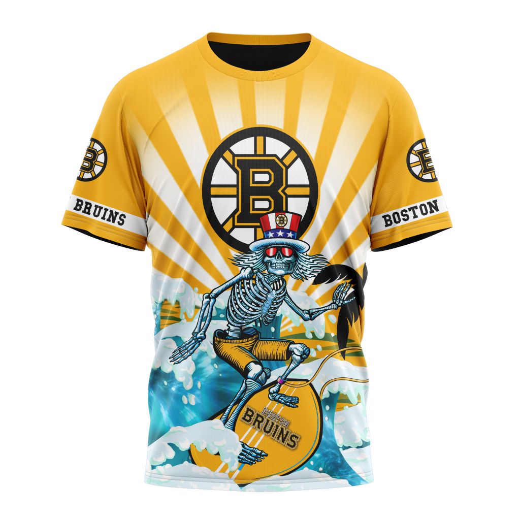 Boston Bruins Specialized Kits For The Grateful Dead Personalized Name And Number T-Shirt Oregontrailrvpk Shirt