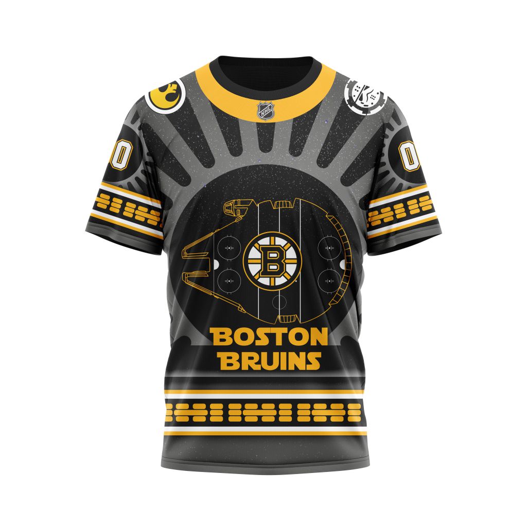 Boston Bruins Specialized Star Wars May The 4th Be With You Personalized Name And Number T-Shirt Oregontrailrvpk Shirt