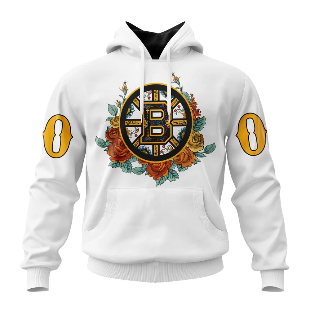Boston Bruins Specialized Unisex Kits Muertos All Over Print Hoodie Style 56663