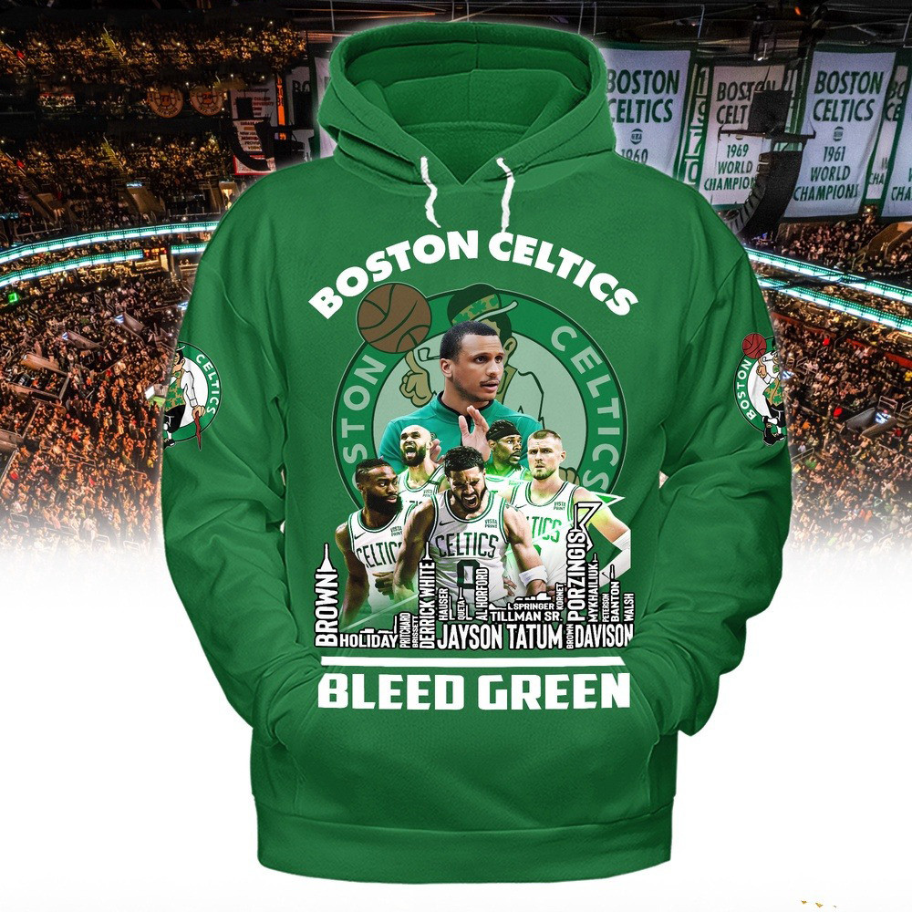 Boston Celtics Bleed Green Team Player Hoodie