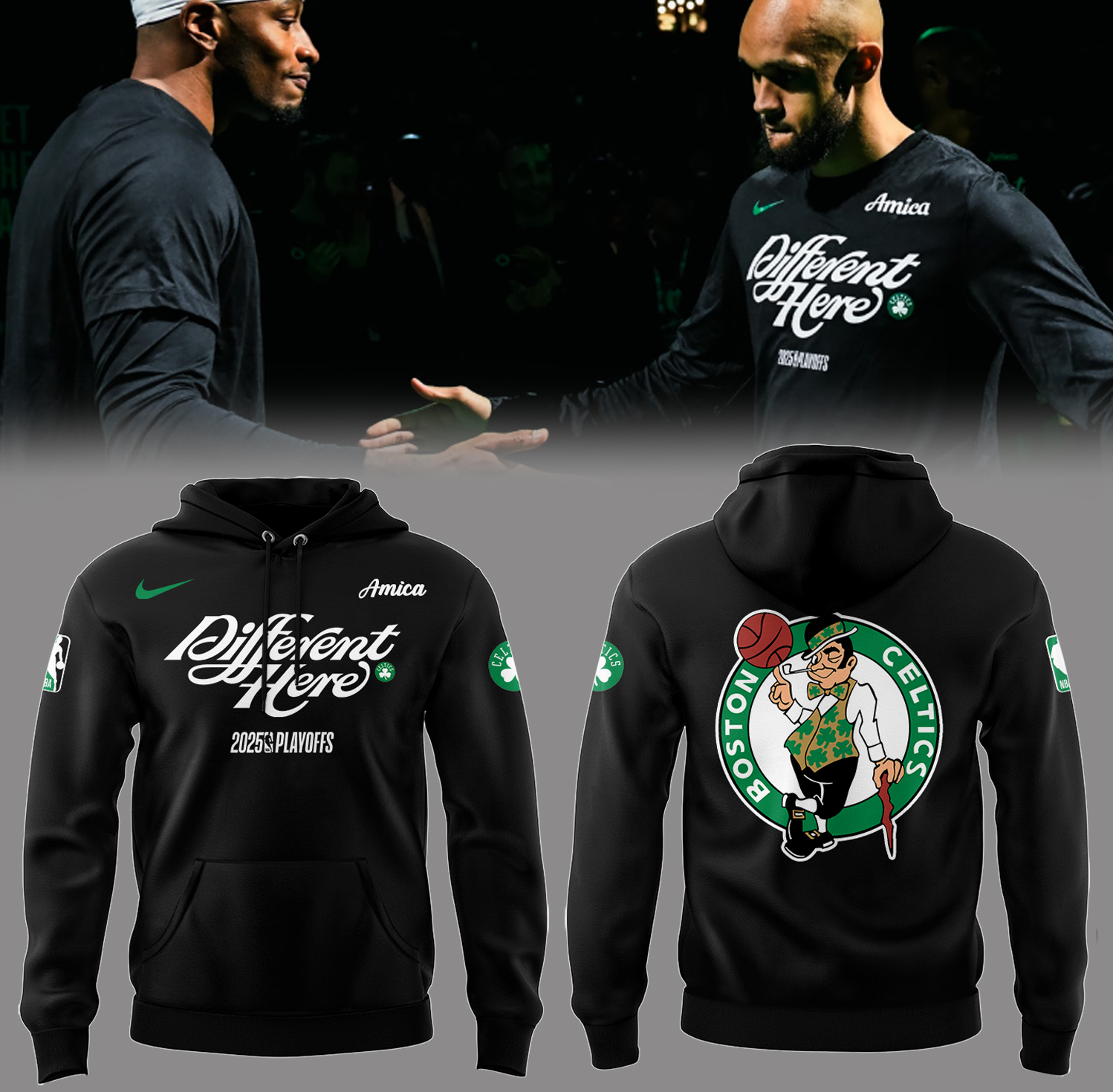 Boston Celtics Different Here Hoodie Gifts For Basketball Players Basketball