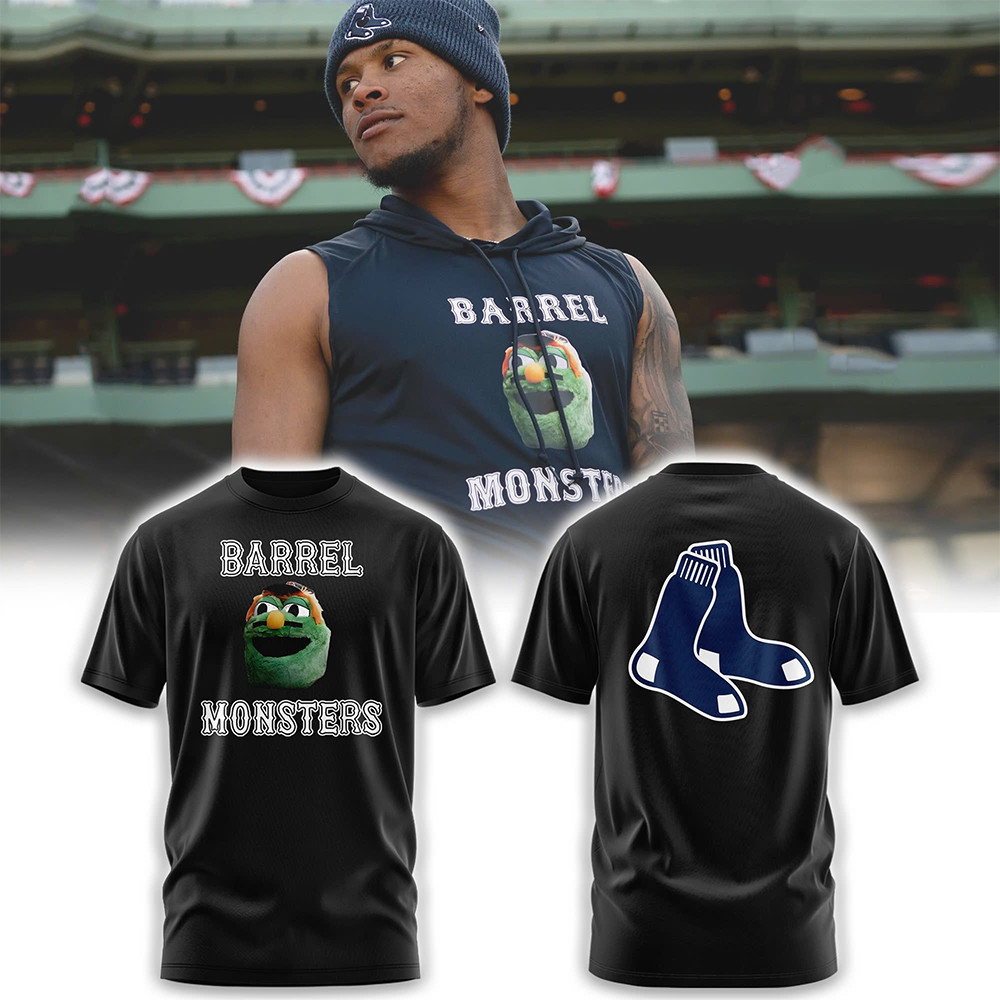Boston Red Sox Barrel Monsters T-Shirt Cool Baseball Gifts Oregontrailrvpk Shirt