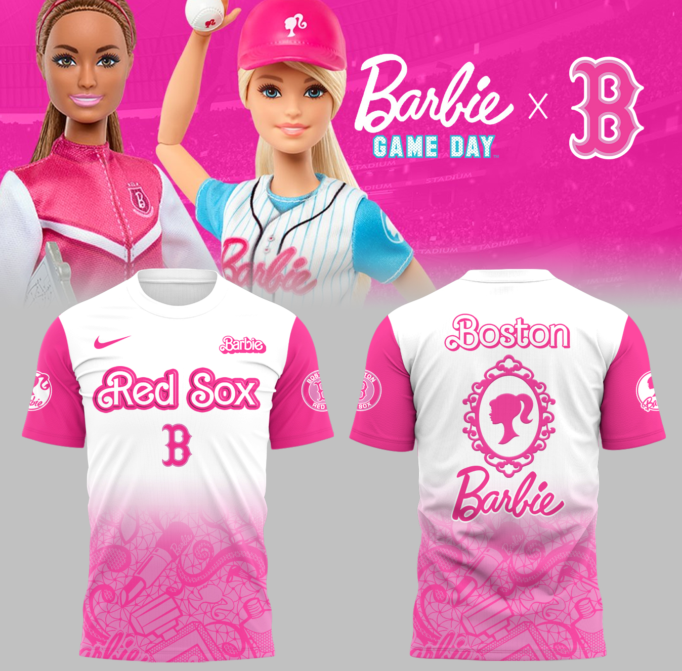 Boston Red Sox Baseball Barbie Night T-Shirt Baseball Oregontrailrvpk Shirt