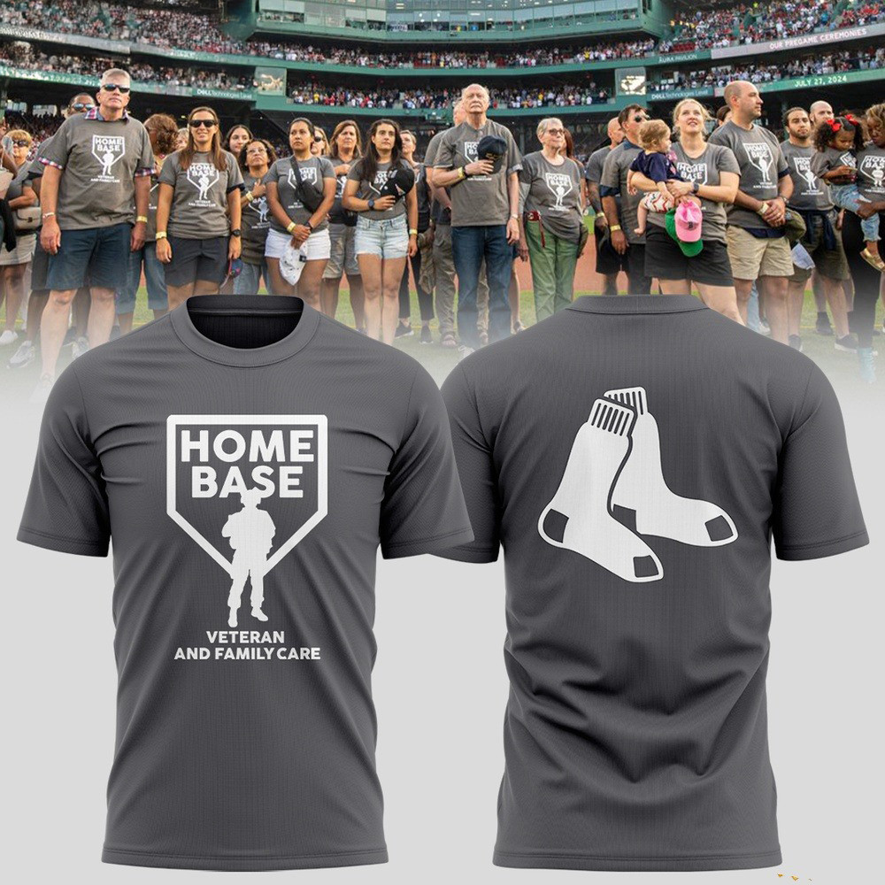 Boston Red Sox Baseball Home Base T-Shirt Basketball Oregontrailrvpk Shirt