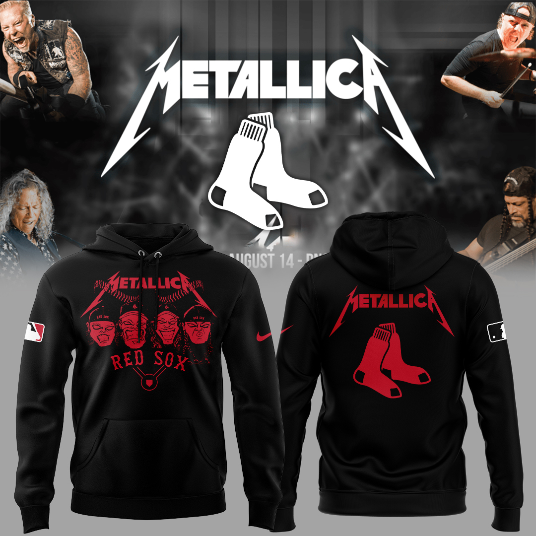 Boston Red Sox Baseball Metallica Night Hoodie