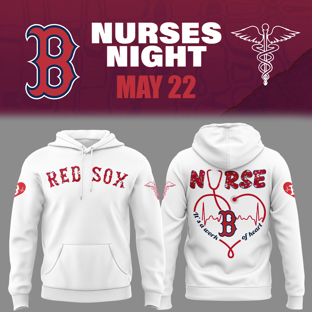 Boston Red Sox Nurses Night Hoodie Gift For Baseball Lover
