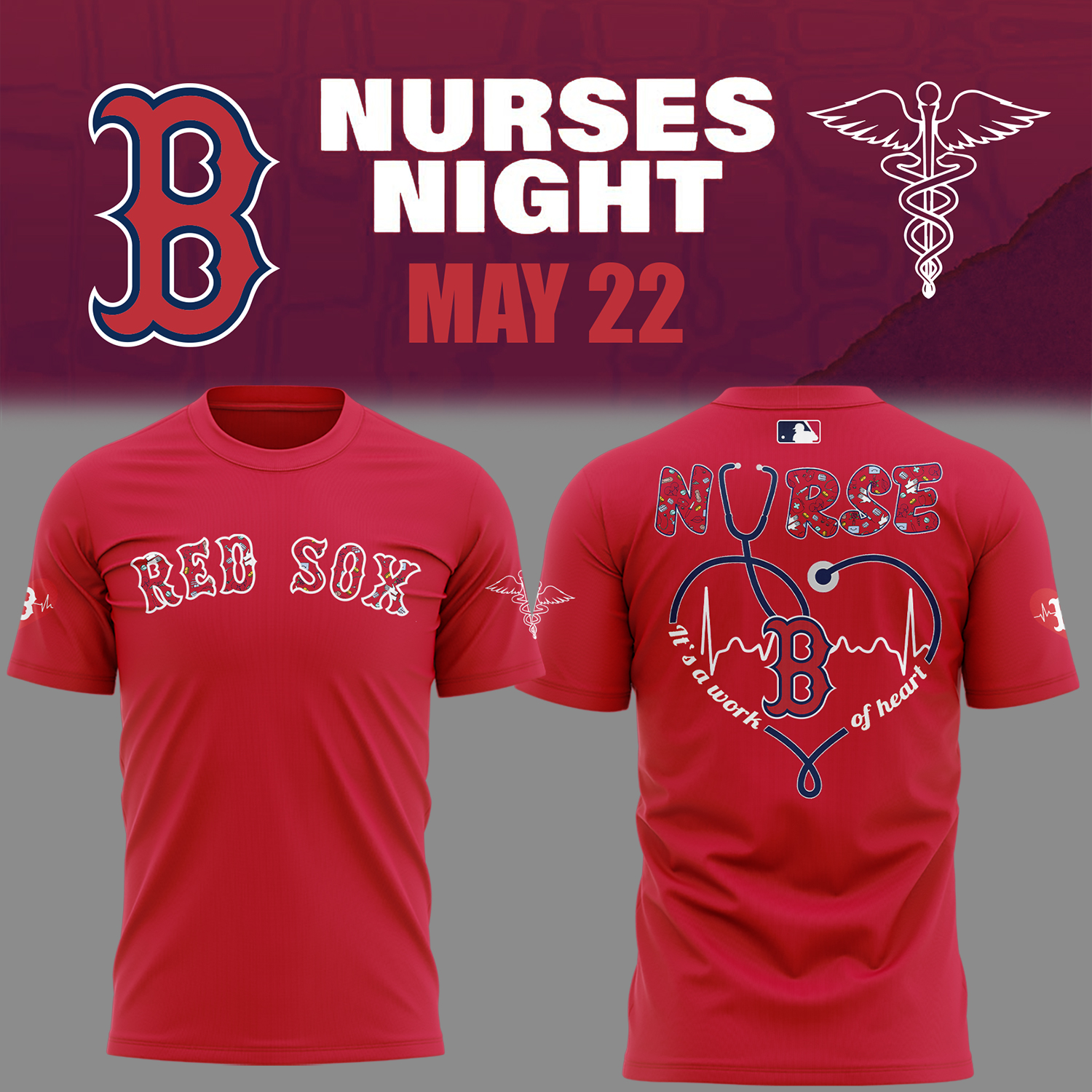 Boston Red Sox Nurses Night T-Shirt Baseball Coach Gift Ideas Oregontrailrvpk Shirt