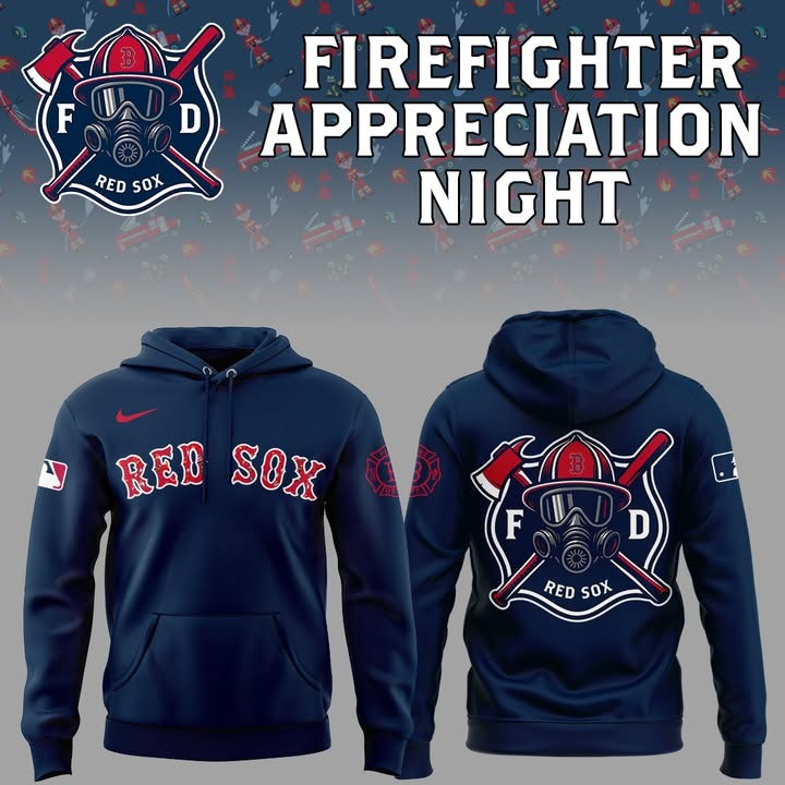 Boston Red Sox x Firefighter Appreciation Night 2025 Hoodie Gift