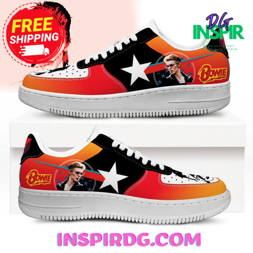 Bowie Star Orange Air Force 1