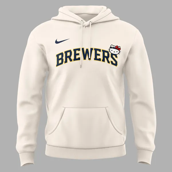 Brewers x Hello Kitty Night Hoodie Baseball